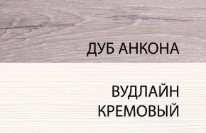 Тумба 1S, OLIVIA, цвет вудлайн крем/дуб анкона в Верхней Пышме - verhnyaya-pyshma.ok-mebel.com | фото 3