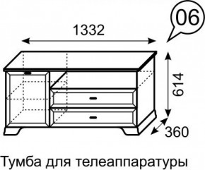 Тумба для телеаппаратуры Венеция 6 бодега в Верхней Пышме - verhnyaya-pyshma.ok-mebel.com | фото 2