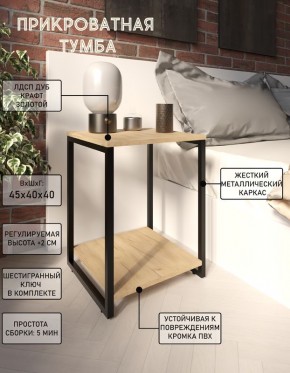 Тумба прикроватная "Лофт" (Лф.Т-2) в Верхней Пышме - verhnyaya-pyshma.ok-mebel.com | фото 4