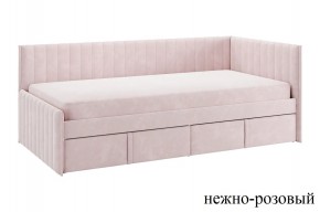 ТВИКС Кровать (тахта) с ящиками 900 (нежно-розовый) в Верхней Пышме - verhnyaya-pyshma.ok-mebel.com | фото