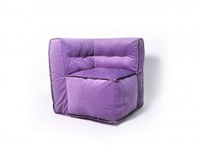 Угловое модульное бескаркасное кресло Комфорт (Фиолет велюр) в Верхней Пышме - verhnyaya-pyshma.ok-mebel.com | фото