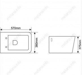Унитаз подвесной MELANA MLN-B2370 в Верхней Пышме - verhnyaya-pyshma.ok-mebel.com | фото 2