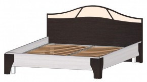 ВЕРОНА Кровать 1600 с основанием (Венге/Анкор светлый) в Верхней Пышме - verhnyaya-pyshma.ok-mebel.com | фото