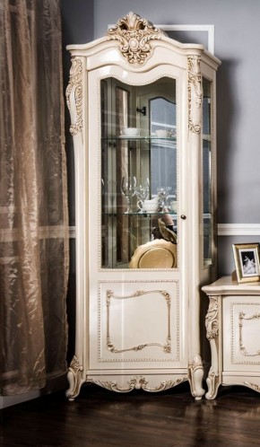 Витрина одностворчатая Джоконда (крем) в Верхней Пышме - verhnyaya-pyshma.ok-mebel.com | фото