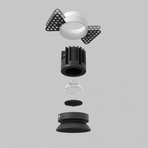 Встраиваемый светильник Maytoni Round DL058-7W2.7K-TRS-B в Верхней Пышме - verhnyaya-pyshma.ok-mebel.com | фото 5