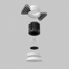 Встраиваемый светильник Maytoni Round DL058-7W2.7K-TRS-W в Верхней Пышме - verhnyaya-pyshma.ok-mebel.com | фото 5