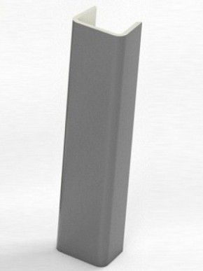 Торцевая заглушка  для цоколя h100 мм (Алюминий, Белый, Черный, Сонома) в Верхней Пышме - verhnyaya-pyshma.ok-mebel.com | фото