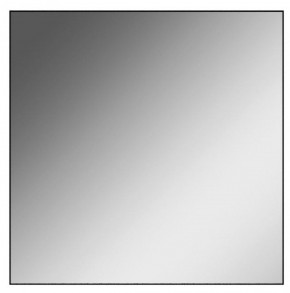 Зеркало Corsica 600х600 black без подсветки Sansa (SB1064Z) в Верхней Пышме - verhnyaya-pyshma.ok-mebel.com | фото 1
