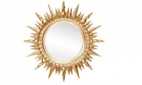 Зеркало круглое золото (1810(1) в Верхней Пышме - verhnyaya-pyshma.ok-mebel.com | фото 1