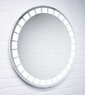 Зеркало Маскат 700х700 с подсветкой Домино (GL7057Z) в Верхней Пышме - verhnyaya-pyshma.ok-mebel.com | фото 3